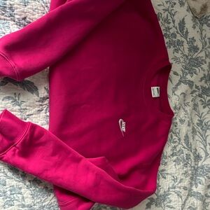 pink nike crewneck